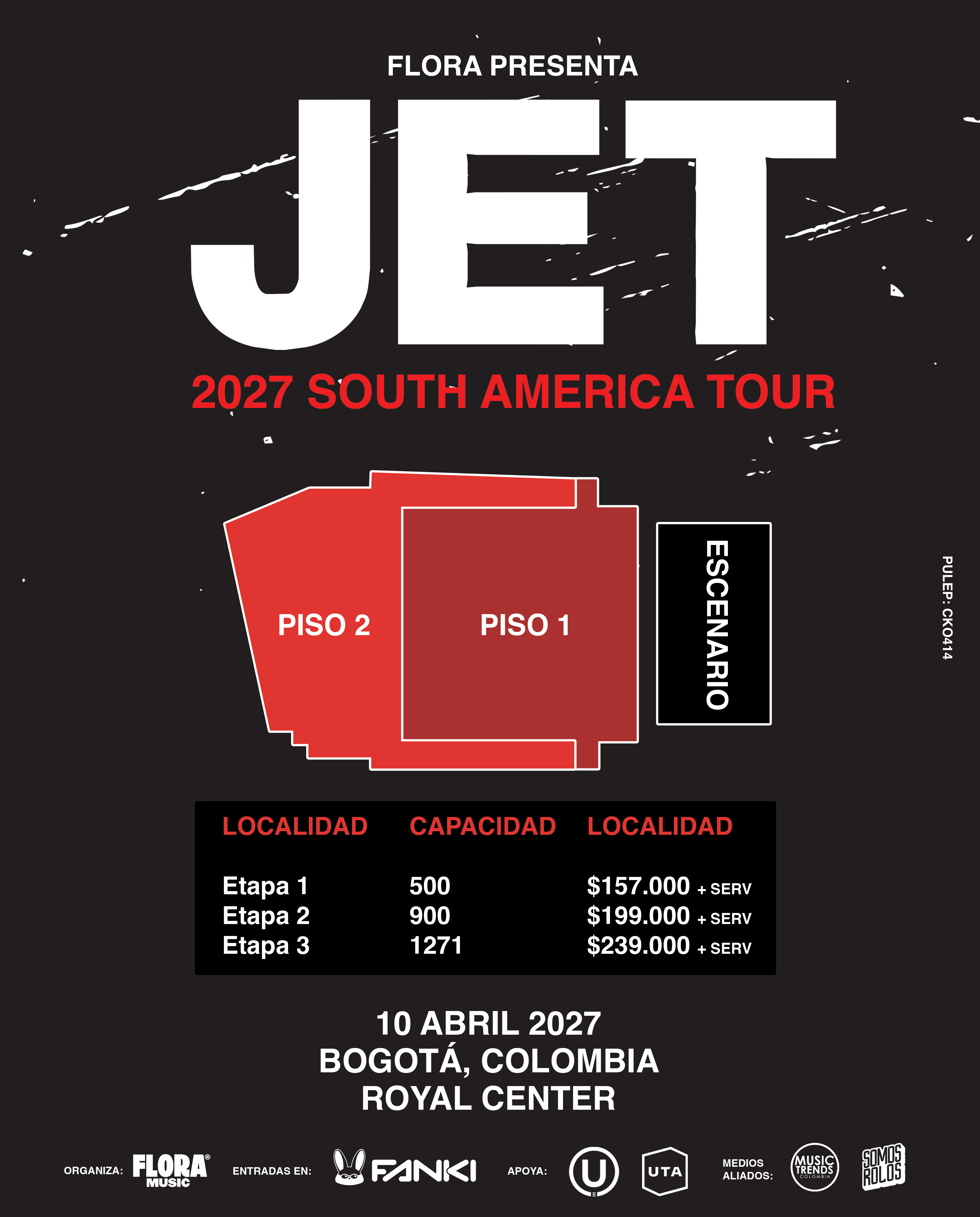 Jet confirma su primer concierto en Colombia para repasar los himnos de toda una generación